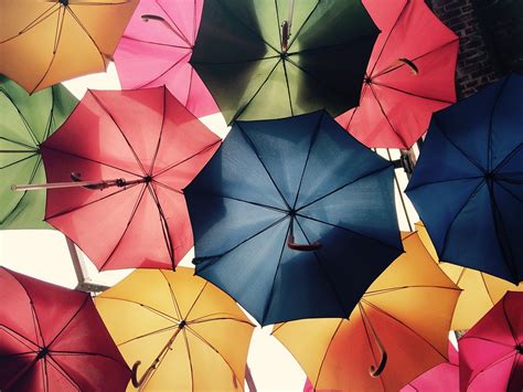 Photo gratuite: Parapluies, Ciel, La Pluie, Coloré - Image gratuite sur ...