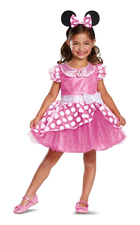 Disguise Disney Pink Minnie Mouse Classic Toddler Halloween Costume ...