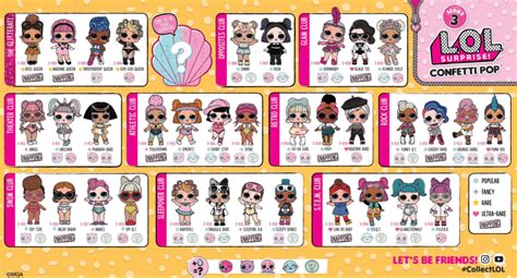 LOL Surprise! Series 3 Confetti Pop Guide - Lotta LOL | Lol dolls, Lol, Surprise