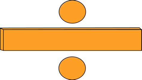 Orange Math Division Symbol Clip Art - Orange Math Division Symbol Vector Image