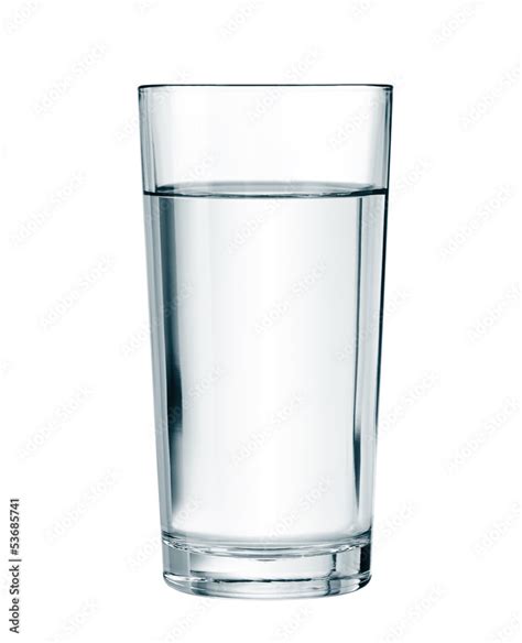 water glass isolated with clipping path included Stock Photo | Adobe Stock