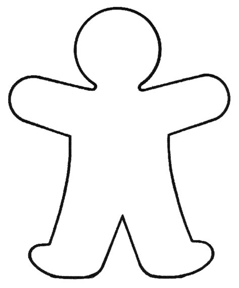 Blank Person Outline - Printable Templates and Clipart