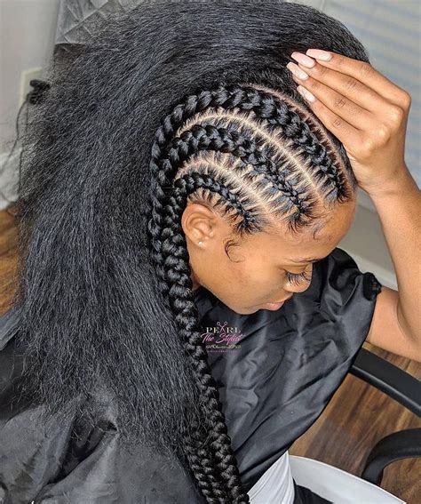 24 Inch Xpression Braiding Jumbo Hair | Feed in braids hairstyles, Cornrow hairstyles, Braided ...