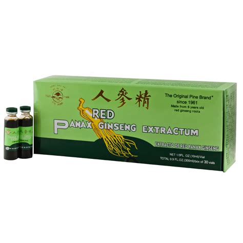 Pine Brand Red Panax Ginseng Extract with Alcohol, 30x10cc – Prince of ...