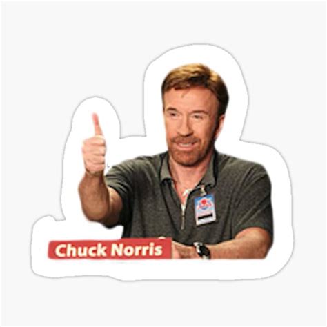 "chuck norris thumbs up" Sticker for Sale by cinnamonknot | Redbubble