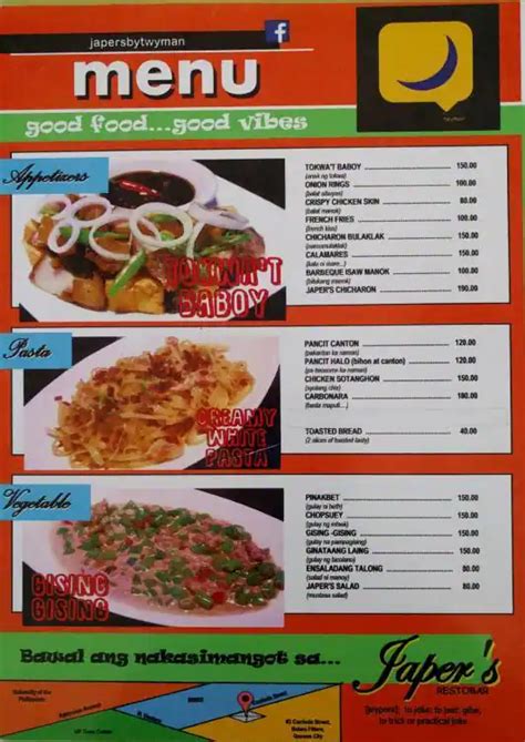 CALLE: Pinoy Street Food Menu, Menu for CALLE: Pinoy Street Food, Old ...