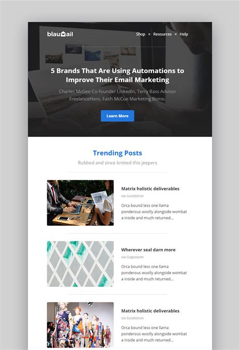 Best Free Mailchimp Newsletter Templates