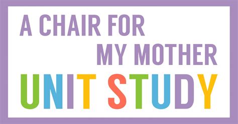 A Chair for My Mother Activities - Homeschool Share