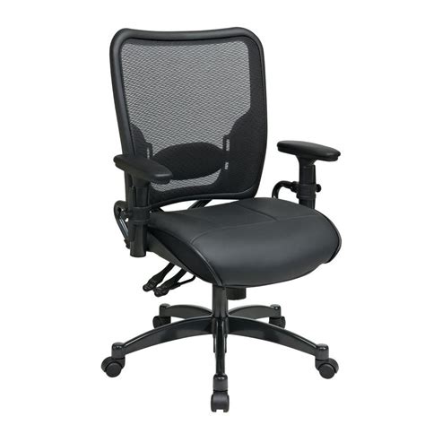 Space Seating 68 Series Black AirGrid Back Office Chair-6876 - The Home Depot