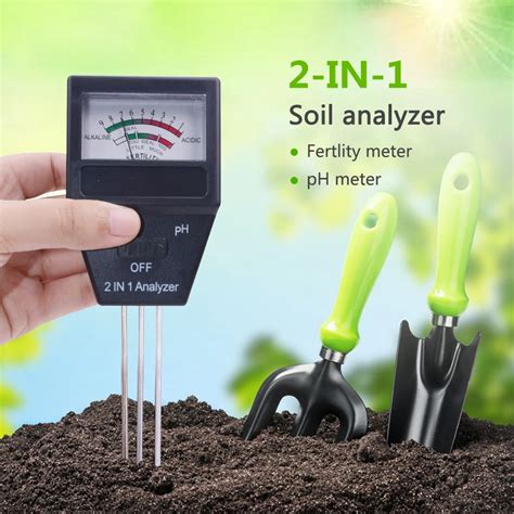 New Brand Gardening Tools 2 In 1 Soil PH Meter & Fertility Tester Soil Fertility Meter Acidity ...