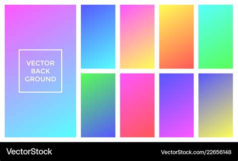 Soft colors background of gradient palette Vector Image