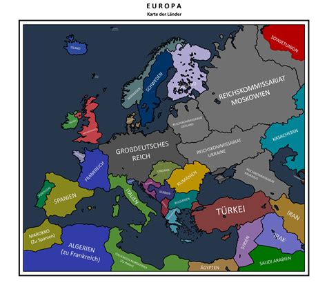 A Map of Europe in 1980 - Axis Victory : AlternateHistory