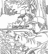 Deer Hunter Coloring Pages sketch template