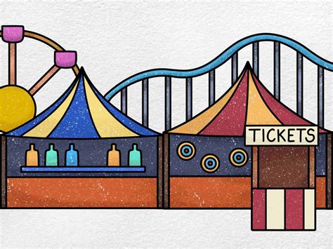 How to Draw a Carnival - HelloArtsy