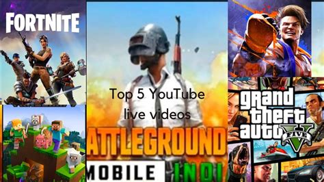 Top 5 games on YouTube live videos to improve youtube channel - YouTube