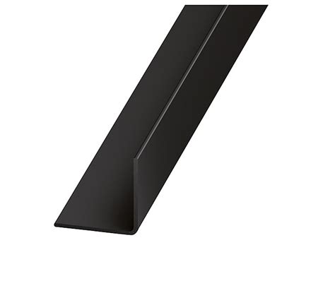 Black PVC Angle profile, (L)2.5m (W)30mm | DIY at B&Q