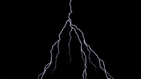 Animated lightning strike on black backg... | Stock Video | Pond5