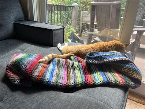 Crochet Rainbow Blanket - mathgrrl