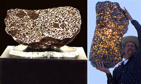 The beautiful and mysterious Fukang pallasite meteorite | Daily Mail Online