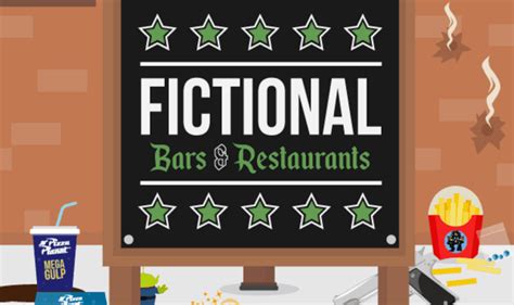 Fictional Bars And Restaurants #Infographic - Visualistan