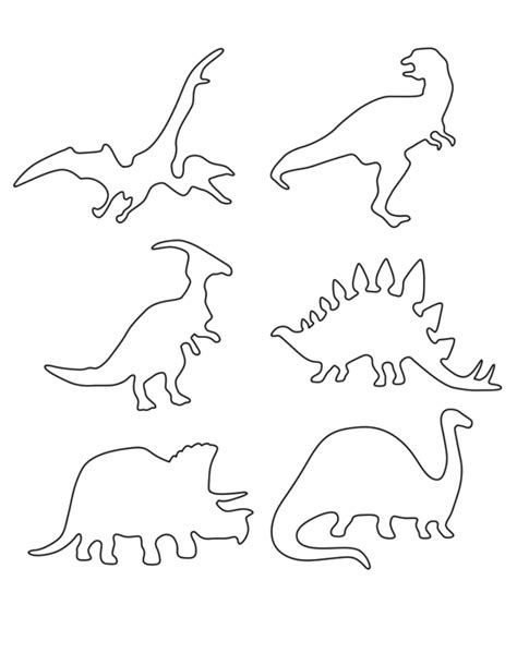 Dinosaur appliqués for (6) toy storage bins | Dinosaur stencil ...