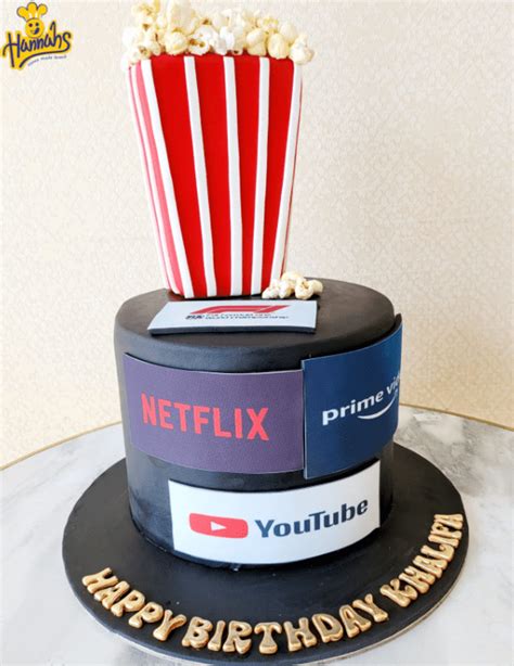 Netflix Themed Cake – Hannah Bakes