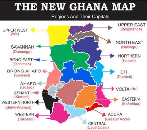 científico Fácil de comprender Pensativo map of ghana regions profundo ...