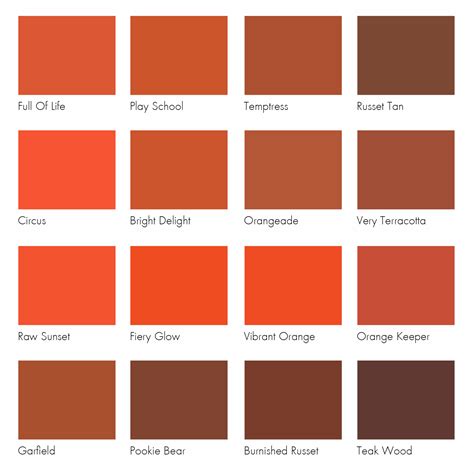 Dulux Colour Chart Orange Dulux Colour Chart Dulux Colour Color Chart ...