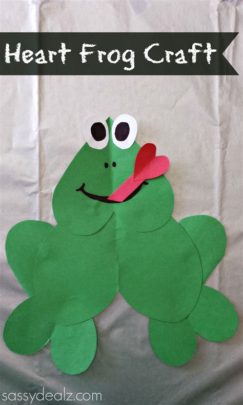 Paper Heart Frog Craft For Kids - Crafty Morning