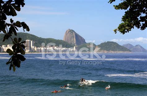 Surfing In Copacabana Beach Stock Photo | Royalty-Free | FreeImages