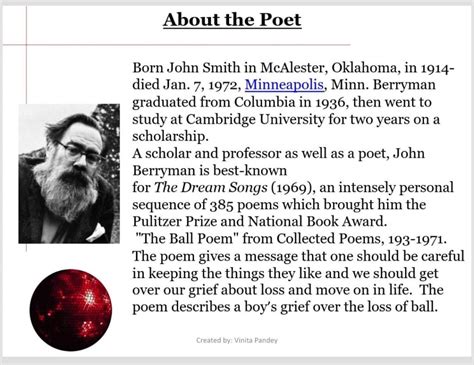 ⛔ The ball poem by john berryman. The Ball Poem PDF by John Berryman ...