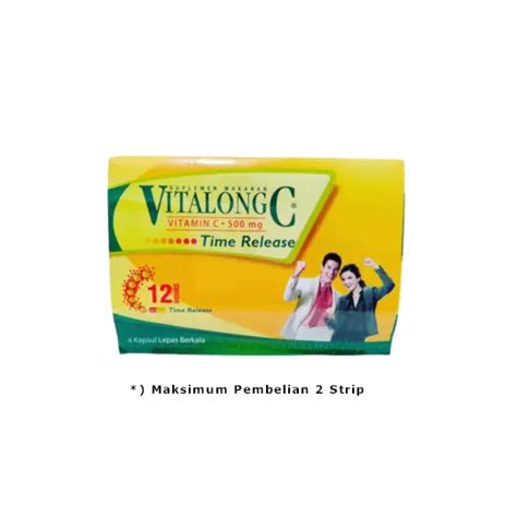 Vitalong C 500 mg 4 Kapsul - Kegunaan, Efek Samping, Dosis dan Aturan Pakai - Halodoc