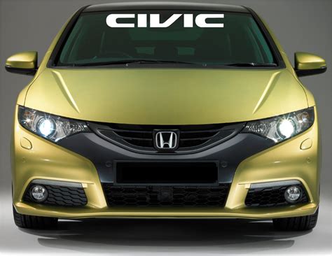 Honda civic logo windshield banner vinyl decals stickers