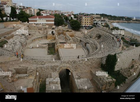 Tarragona Roman ruins of Tarraco Stock Photo - Alamy