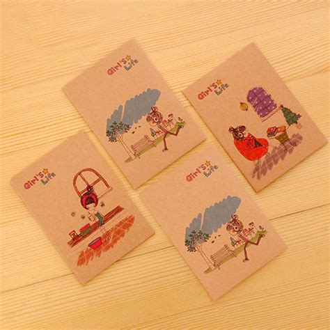 Buy Mini Cute Cartoon Notebook Handy Pocket Notepad Brown Journals Diary 32 Pages at affordable ...