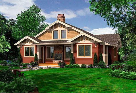 Plan 23262JD: Tidy One-Story Bungalow | Craftsman style house plans ...
