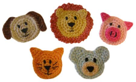 Crochet Spot » Blog Archive » Crochet Pattern: Animal Appliques ...