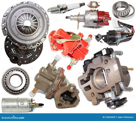 Set Of Automotive Spare Parts Stock Photo - Image: 18434590