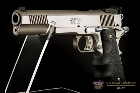 Springfield Armory 1911-A1 Long Slide Custom Loaded Stainless-Factory New-No CC Fee 45 ACP