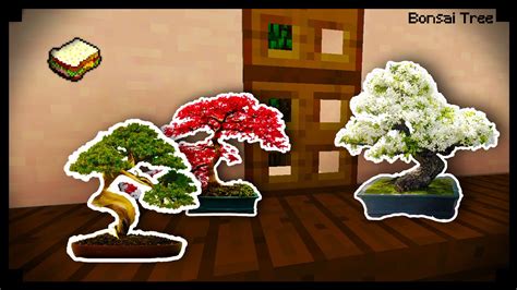 Minecraft: How to make Bonsai Trees - YouTube