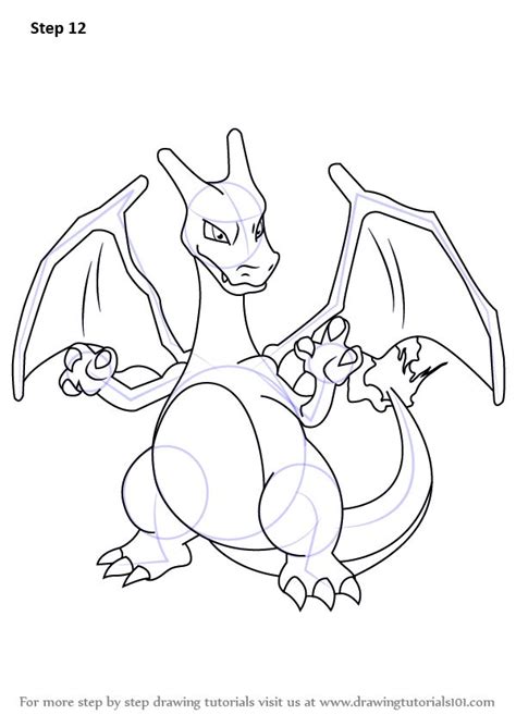 Learn How to Draw Charizard from Pokemon (Pokemon) Step by Step : Drawing Tutorials | Pokemon ...