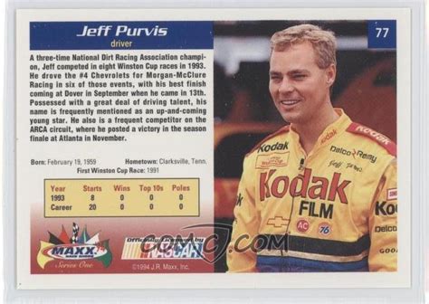 1994 Maxx - [Base] #77 - Jeff Purvis