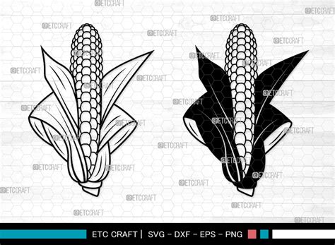 Corn SVG, Corn Silhouette, Food Items Graphic by Pixel Elites ...