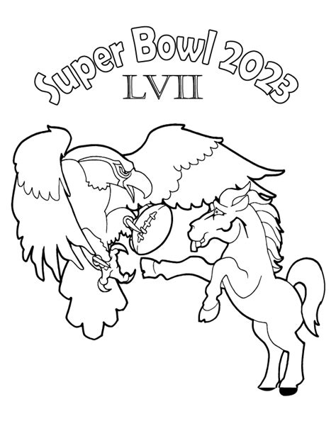 Glorious Super Bowl 2023 Coloring Page - Coloring Pages