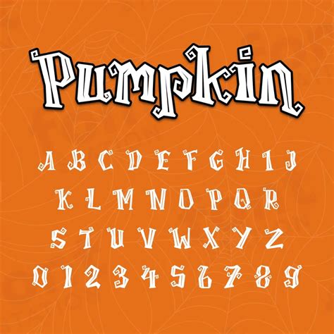 Pumpkin Font - Halloween Font - Instant Download