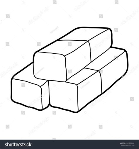 Pile Rubber Eraser Lineart Vector Illustration Stock Vector (Royalty ...