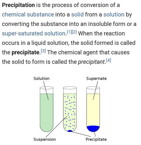 what is precipitation reaction???? - Brainly.in