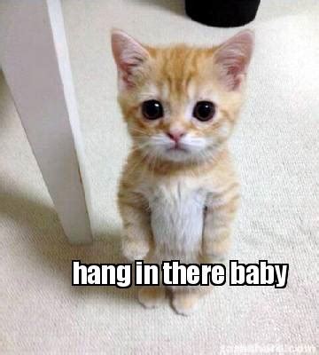 Meme Creator - Funny hang in there baby Meme Generator at MemeCreator.org!