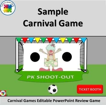 Editable PowerPoint Review Game Template: Carnival Games by Betsey Zachry