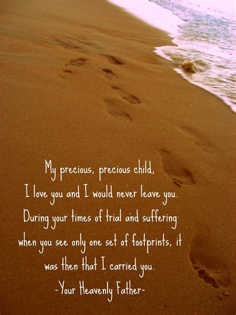 Printable Footprints In The Sand Poem